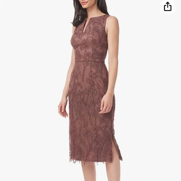 JS Collections Womens Mesh Maxi Cocktail and Party Dress Purple 6